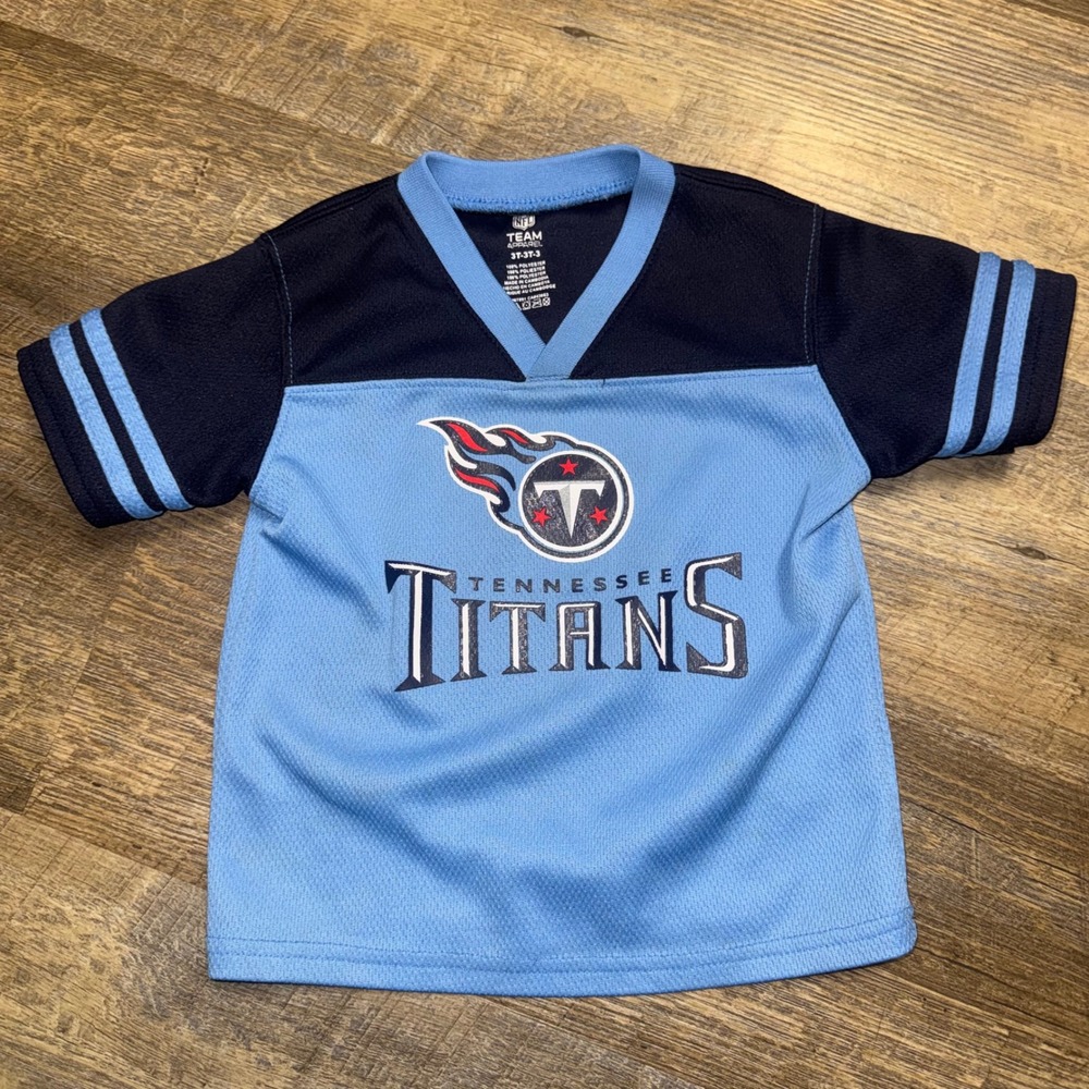 Tennessee Titans Toddler 3T Jersey Shirt NFL Team Apparel Blue Navy Football